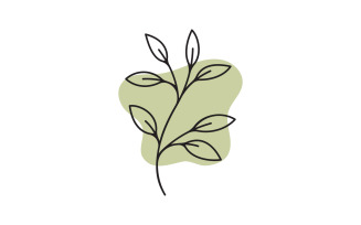 Beauty florist Shop logo vector icon design template v.4