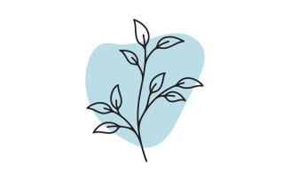 Beauty florist Shop logo vector icon design template v.5