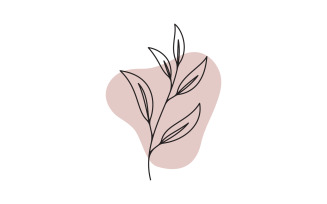 Beauty florist Shop logo vector icon design template v.6