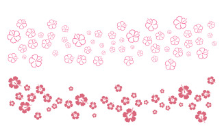 Beauty flower vector icon design template illustration v.21