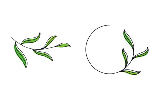 Olive Oil leaf vector illustration design template v.15