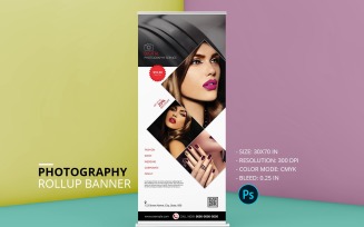 Photography Roll-Up Banner Template