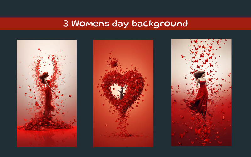 Women's day background AI image Illustration