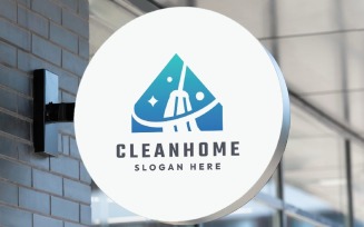Clean House Care Professional Logo