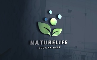 Green Nature Life Pro Logo