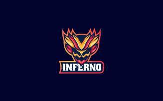 Inferno Simple Mascot Logo