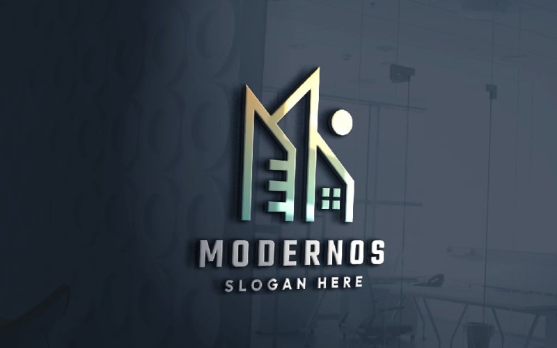Modern Home Real Estate Pro Logo Logo Template