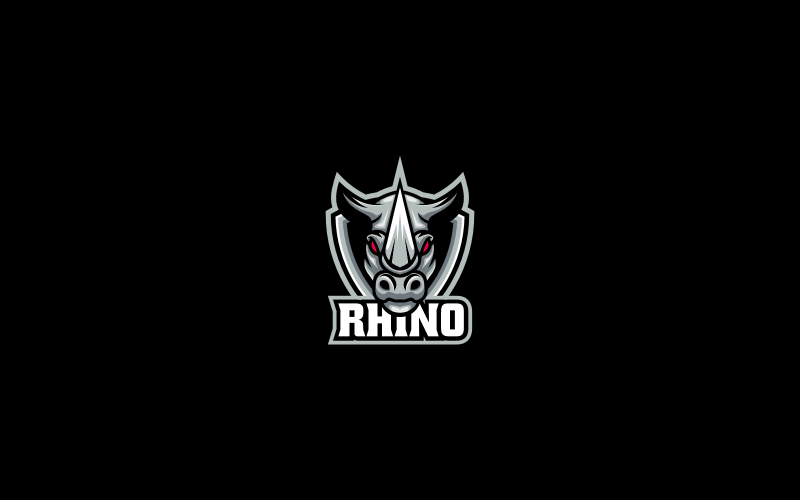 Rhino E-Sport And Sport Logo Logo Template