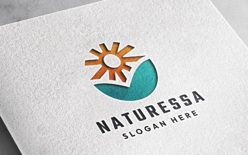 Sun Nature Tech Professional Logo Logo Template