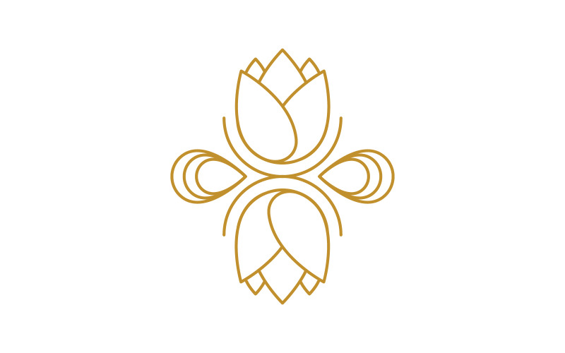 Beauty florist Shop icon logo design template v.12 Logo Template