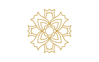 Beauty florist Shop icon logo design template v.5