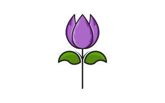 Beauty florist Shop icon logo design template v.7