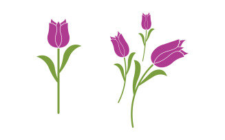 Beauty florist Shop icon logo design template v.8