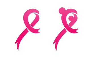 Breast cancer concept Pink ribbon event Vector illustration v.1