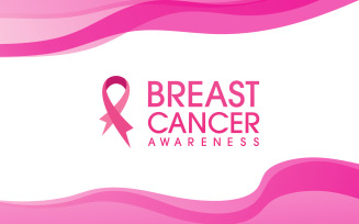 Breast cancer concept Pink ribbon event Vector illustration v.23