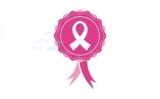 Breast cancer concept Pink ribbon event Vector illustration v.4