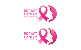 Breast cancer concept Pink ribbon event Vector illustration v.5