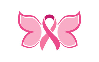 Breast cancer concept Pink ribbon event Vector illustration v.9