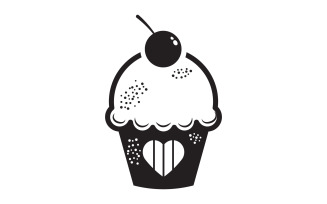 Cake sweety Vector icon design illustration v.1