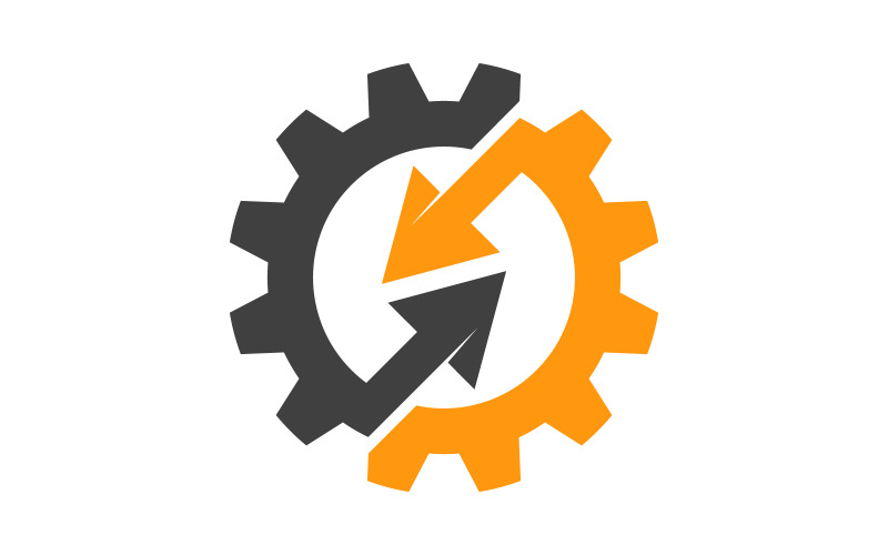 Gear work industry Vector icon design illustration v.12 Logo Template