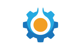 Gear work industry Vector icon design illustration v.8