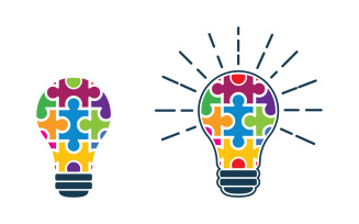 Puzzle adoption help care Vector Illustration design v.2