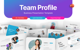 Team Profile Business PowerPoint Template