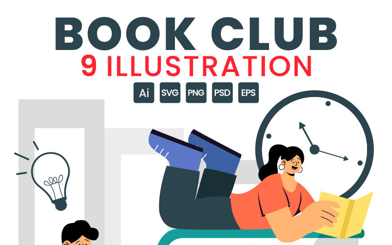 9 Community Book Club Illustration
