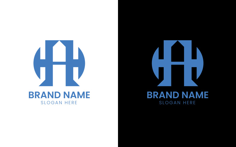 Letter H home vector logo-738 Logo Template