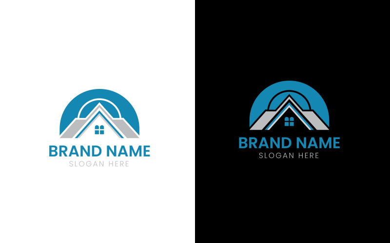 Real estate rooftop logo-733 Logo Template