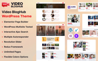 Video BlogHub WordPress Theme