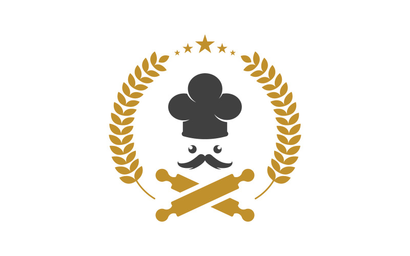 Chef cooking element logo template vector illustration v.6 Logo Template