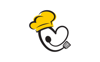 Chef cooking element logo template vector illustration v.8