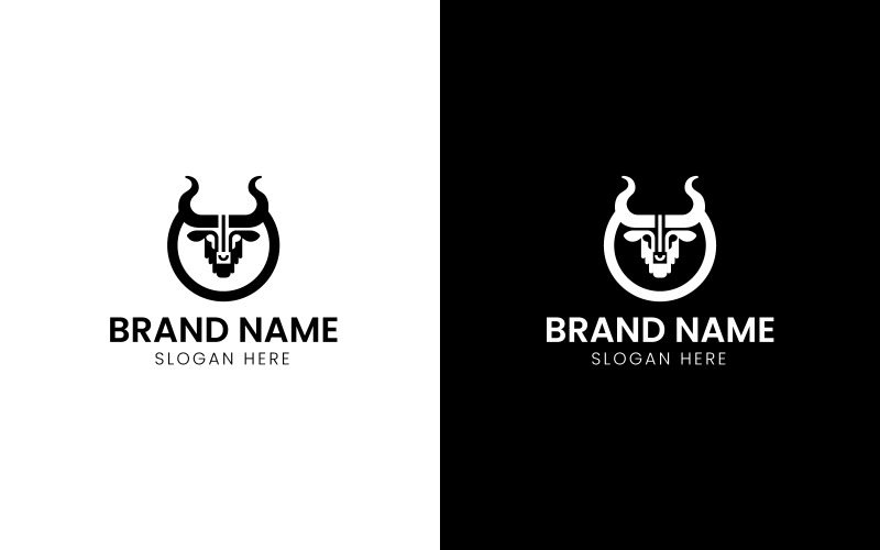 Iconic bull head logo-747 Logo Template