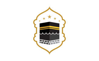 Kaaba vector illustration icon design template v.10