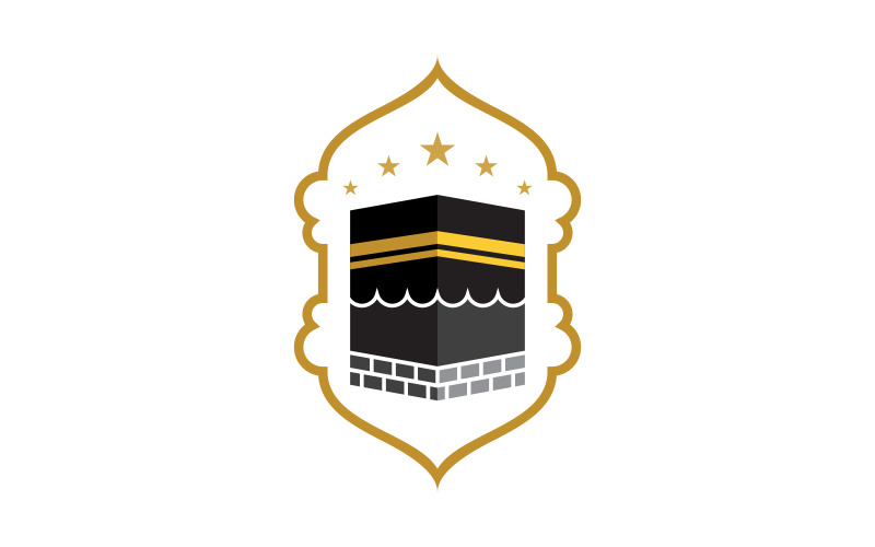 Kaaba vector illustration icon design template v.10 Logo Template