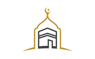 Kaaba vector illustration icon design template v.12