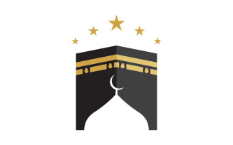 Kaaba vector illustration icon design template v.1