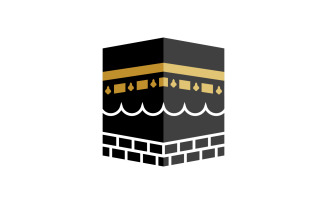 Kaaba vector illustration icon design template v.3