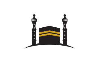 Kaaba vector illustration icon design template v.7