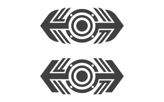 Speaker waves vector logo illustration design v.8