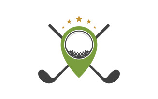 Golf sport Logo Template vector illustration design template v.3