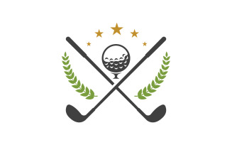 Golf sport Logo Template vector illustration design template v.4