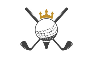 Golf sport Logo Template vector illustration design template v.9