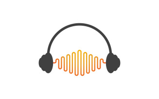 Speaker waves vector logo illustration design v.7