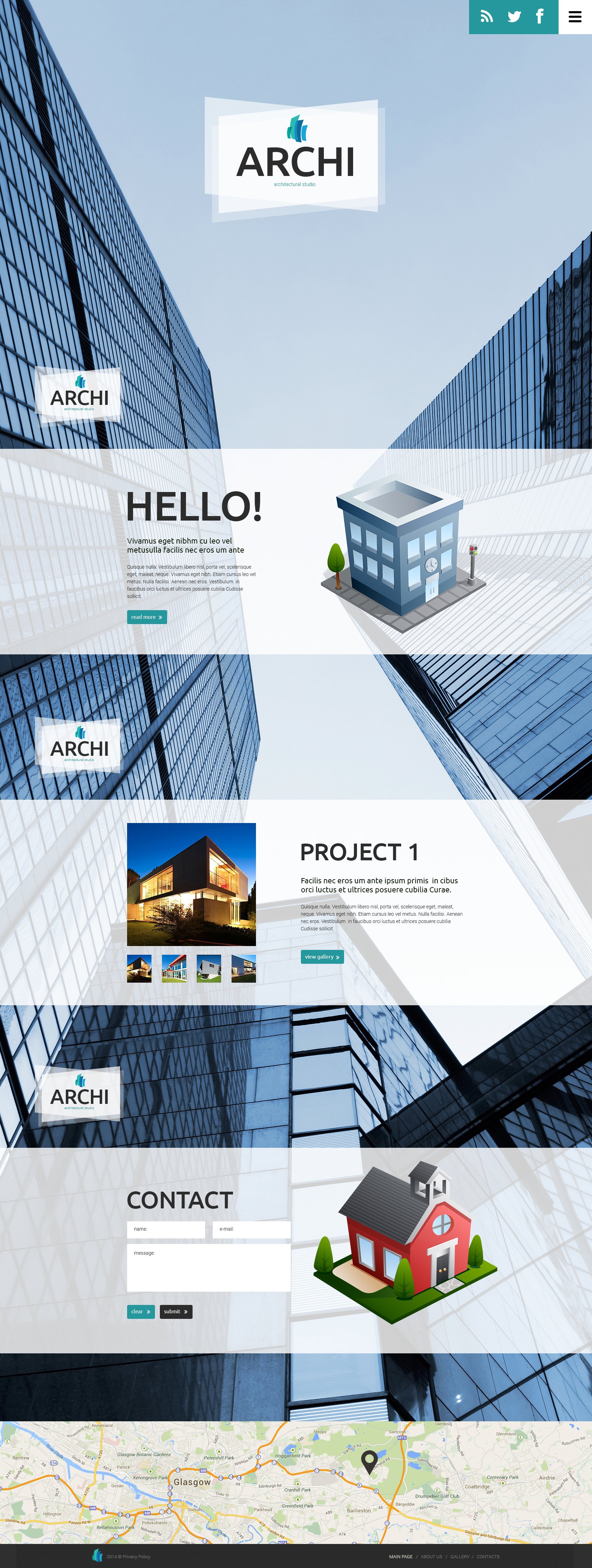 Construction Company Website Template #49460