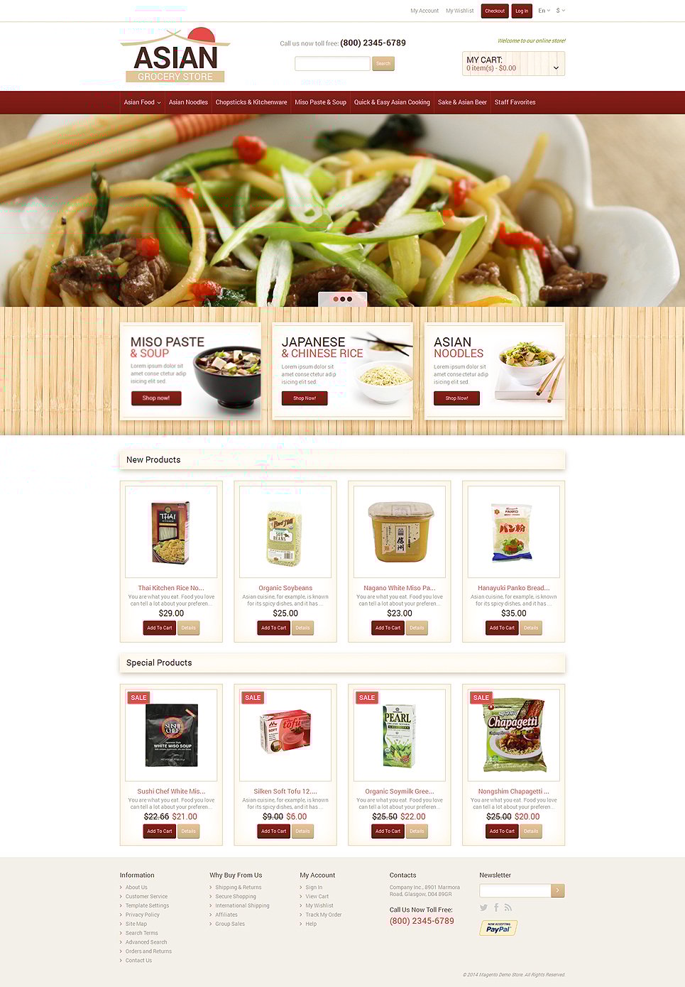 Eastern Food Shop Magento Theme New Screenshots BIG