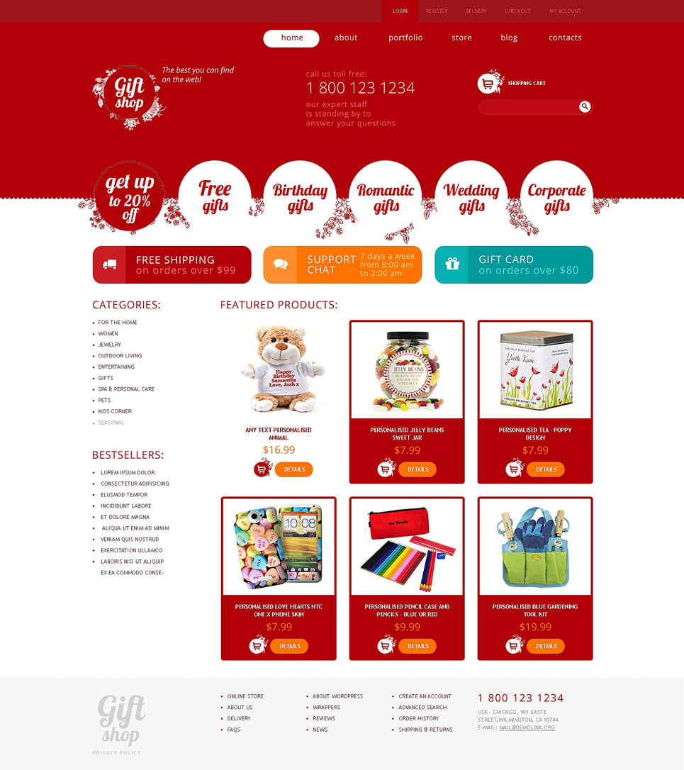 Gifts Store Responsive WooCommerce Theme New Screenshots BIG