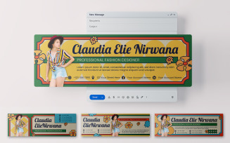 Retro Email Header Template