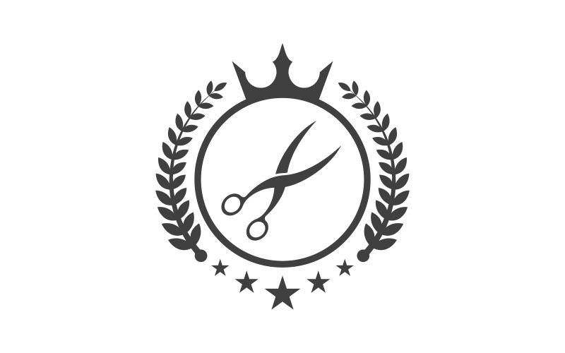 Barber shop element Logo Vector icon design illustration v.8 Logo Template